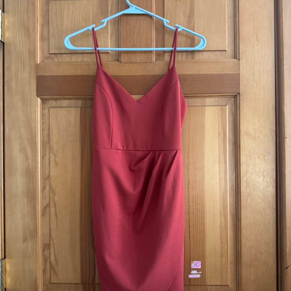 Elegant Burnt Orange Dress
